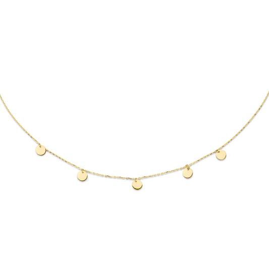 Discs Necklace - 5mm - 40-42,5-45cm - 585
