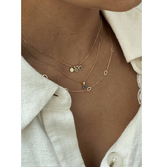 Swing Discs Necklace - 5mm - 40-42.5-45cm - 585