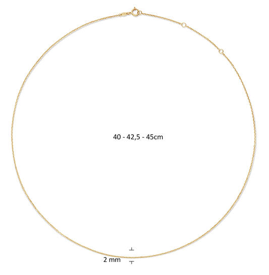 Layering Necklace - 40-42,5-45cm - 585