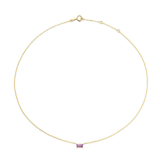 Medina Amethyst Necklace - 38-40-42cm - 585