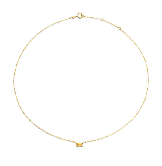 Medina Citrine Necklace - 38-40-42cm - 585