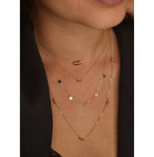 Medina Citrine Necklace - 38-40-42cm - 585