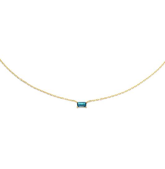 Medina Topaz Necklace - 38-40-42cm - 585