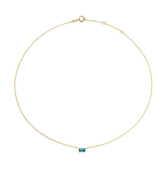 Medina Topaz Necklace - 38-40-42cm - 585