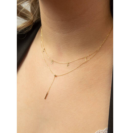 L.O.V.E Necklace - 40-42,5-45mm - 585