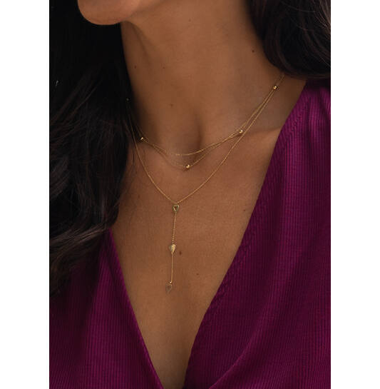 Cheek-Y Drop Necklace - 40-42,5-45cm - 585