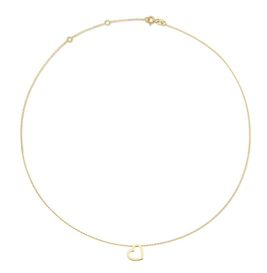 Swinging Heart Necklace - 40-42,5-45cm - 585