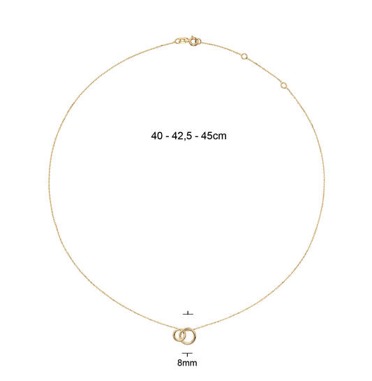 Giro Doppio Necklace  - 40-42,5-45cm - 585