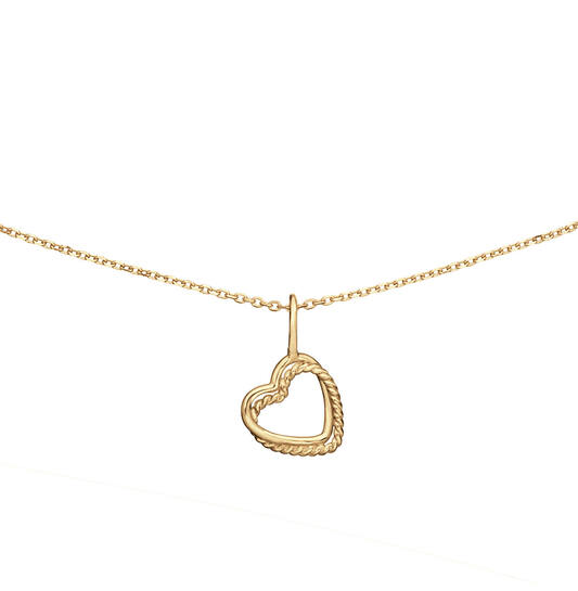 Twisted Heart Necklace - 40-42,5-45cm - 585