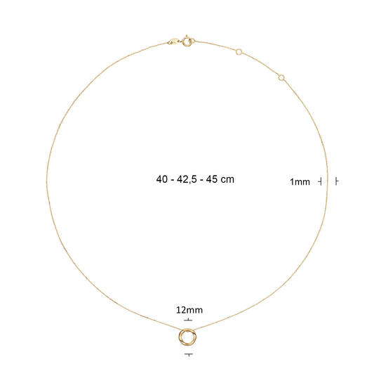 Monaco Necklace  - 40-42,5-45cm - 585