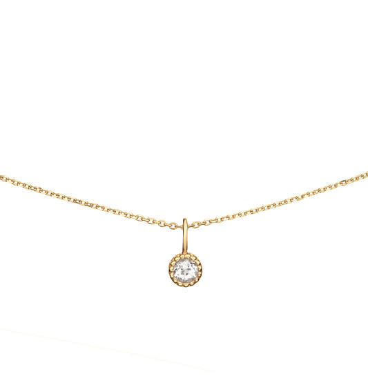 Grimaldi White Topaz Necklace  - 38-40-42cm - 585