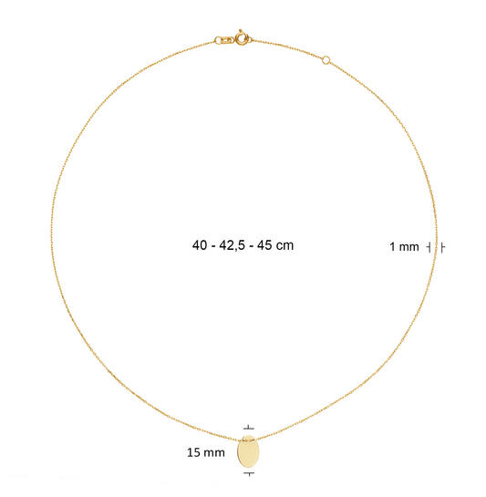 Jackie Erasmus Necklace - 45-47,5-50cm - 585