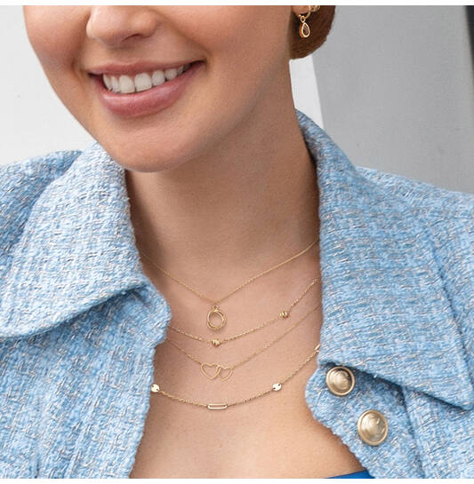 Jackie Rembrandt Necklace - 45-47,5-50cm - 585