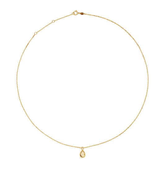 Jackie Amstel Citrine Necklace - 40-42,5-45cm - 585