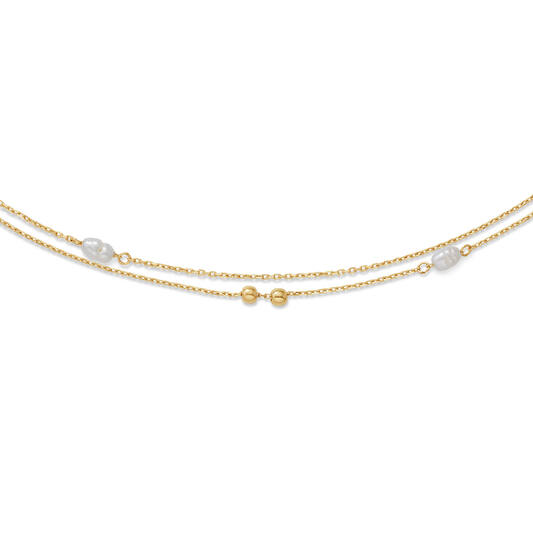 Constantia Pearl Necklace - 40-42,5-45cm - 585
