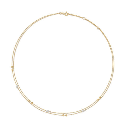 Constantia Pearl Necklace - 40-42,5-45cm - 585