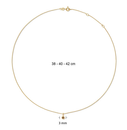 Kirstenbosch Smoky Quartz Necklace - 38-40-42cm - 585