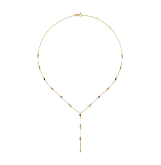 Savanna Gemstone Necklace - 40-42,5-45cm - 585