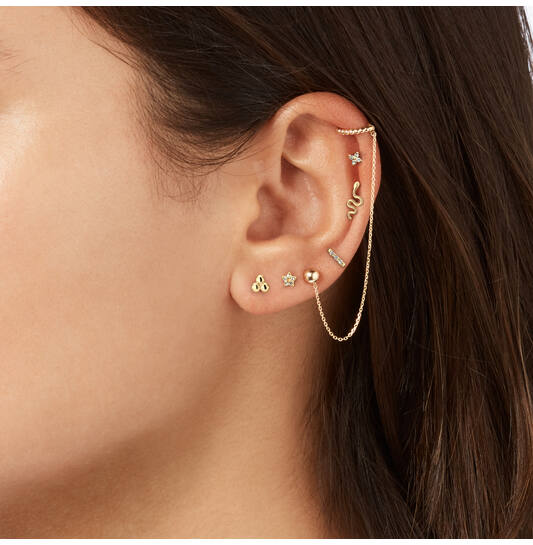 Star White Topaz Piercing - 3mm - 585