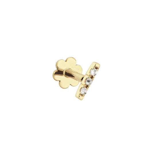 Bar White Topaz Piercing - 5mm - 585