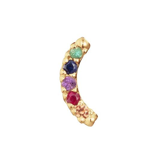 Rainbow Piercing - Citrine, Ruby, Amethyst, Sapphire en Blue Topaz - 10m - 585