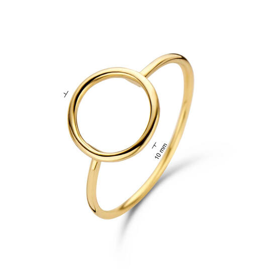 Circle Silhouette Ring - 10.6mm - 585