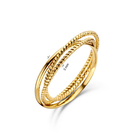 Majorelle Trinity Ring - 3mm - 585