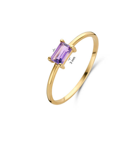 Medina Amathist Ring 3mm 585