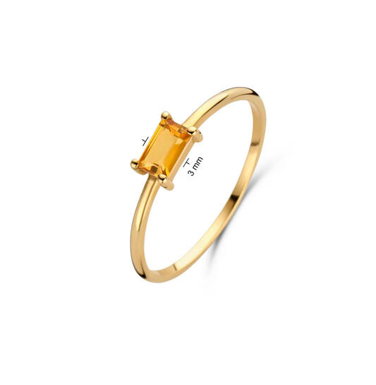 Medina Citrine Ring - 3mm - 585