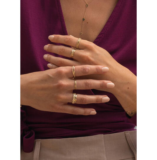 White Lady Ring - 5mm - 585
