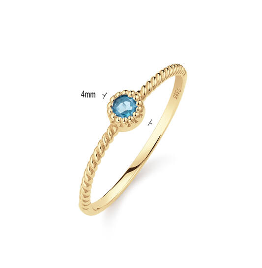 Grimaldi Blue Topaz Ring  - 585