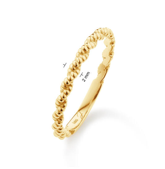 Jackie Cord Ring - 2mm - 585
