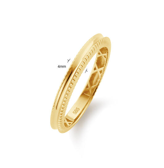 Zebra Ring - 4mm - 585