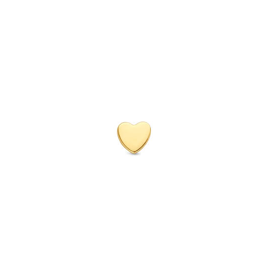 Mini Single Heart Stud - 3mm - 585