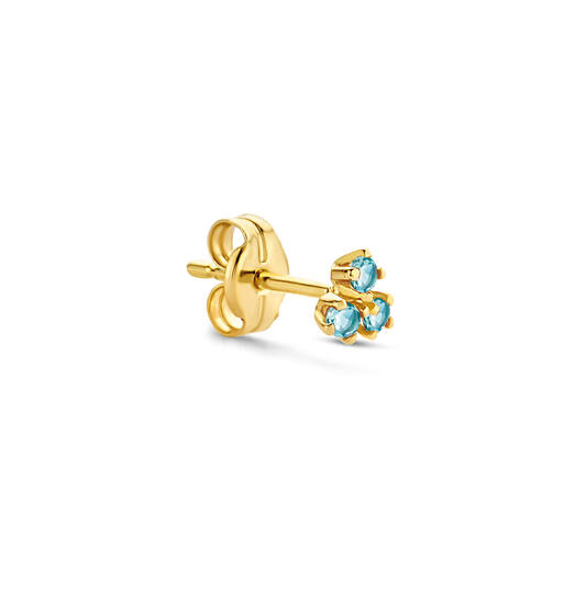 Triangle Topaz Single Stud - 3,7mm - 585