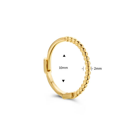 Mini Dots Single Hoop  - 10mm - 585