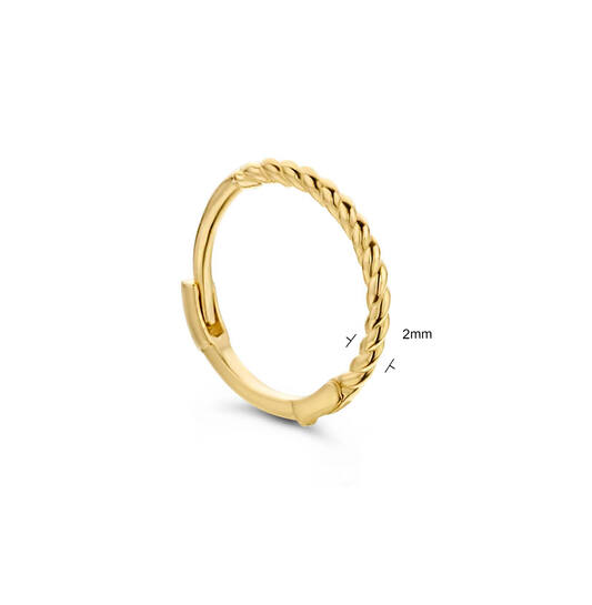 Twist Single Hoop - 10mm - 585