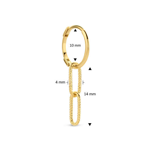 Link Single Earring - 23mm - 585