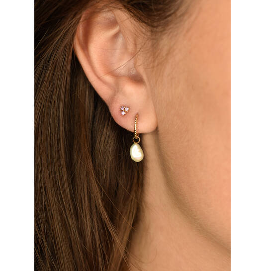Pearl of Marrakech Single Earring - 18x7mm - 585