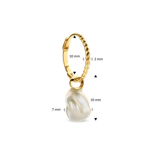 Pearl of Marrakech Single Earring - 18x7mm - 585