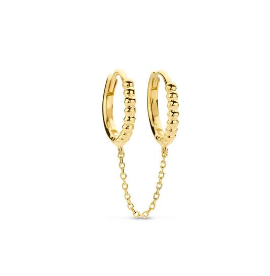 Circulo Dbl Single Earring - 37mm - 585