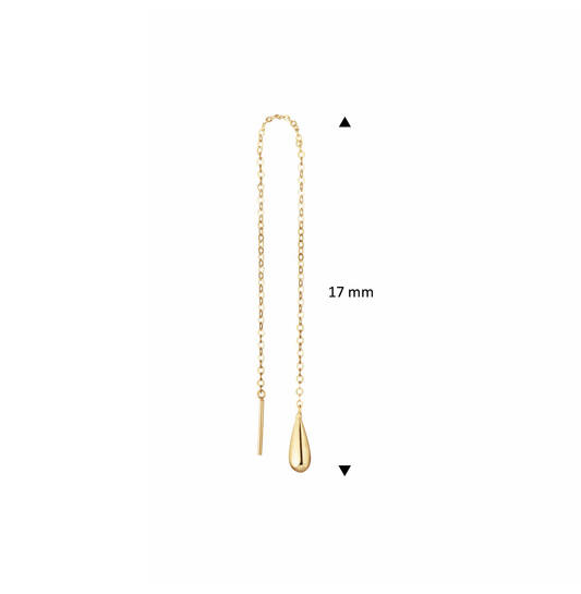 Jackie San Polo Single Threader Eearring - 17mm - 585