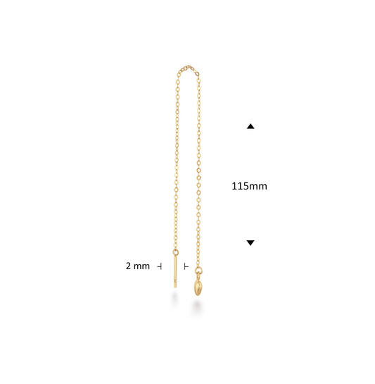 Amoureuse Single Threader Earring - 115mm - 585