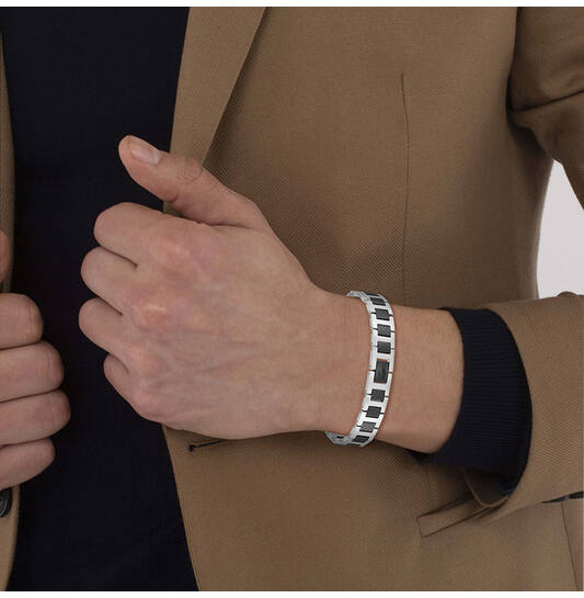  Gliederarmbänder - Stahl - 19cm