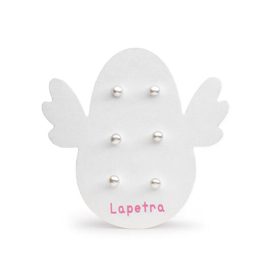 Schroefoorknopjes - Parel - 4mm 3st