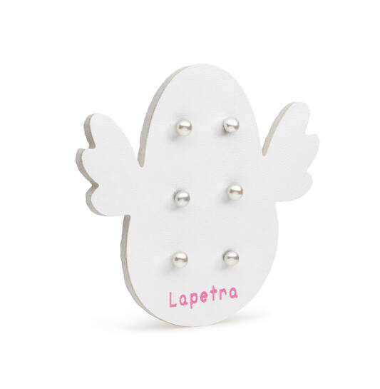 Schroefoorknopjes - Parel - 4mm 3st