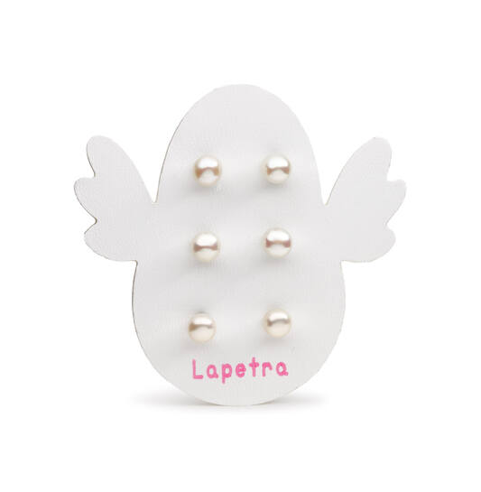 Schroefoorknopjes - Parel - 6mm 3st