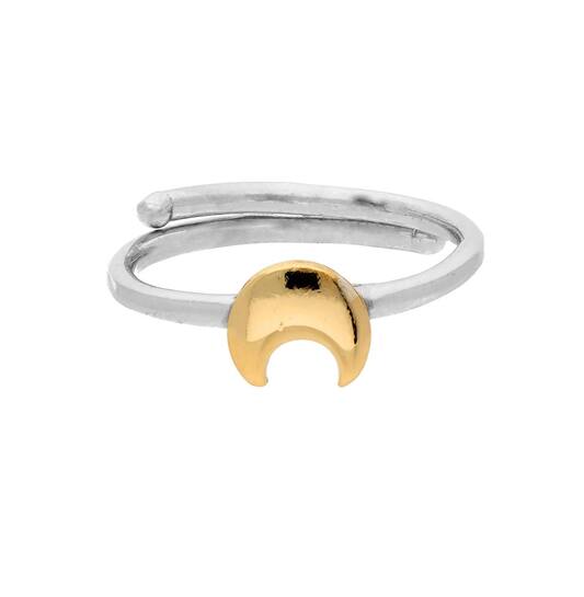 Ring Maan - 925 - Gold plated