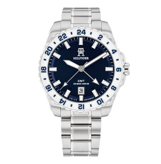  TH85 Swiss GMT - Ø42 - Zilverkleurig