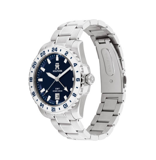  TH85 Swiss GMT - Ø42 - Zilverkleurig